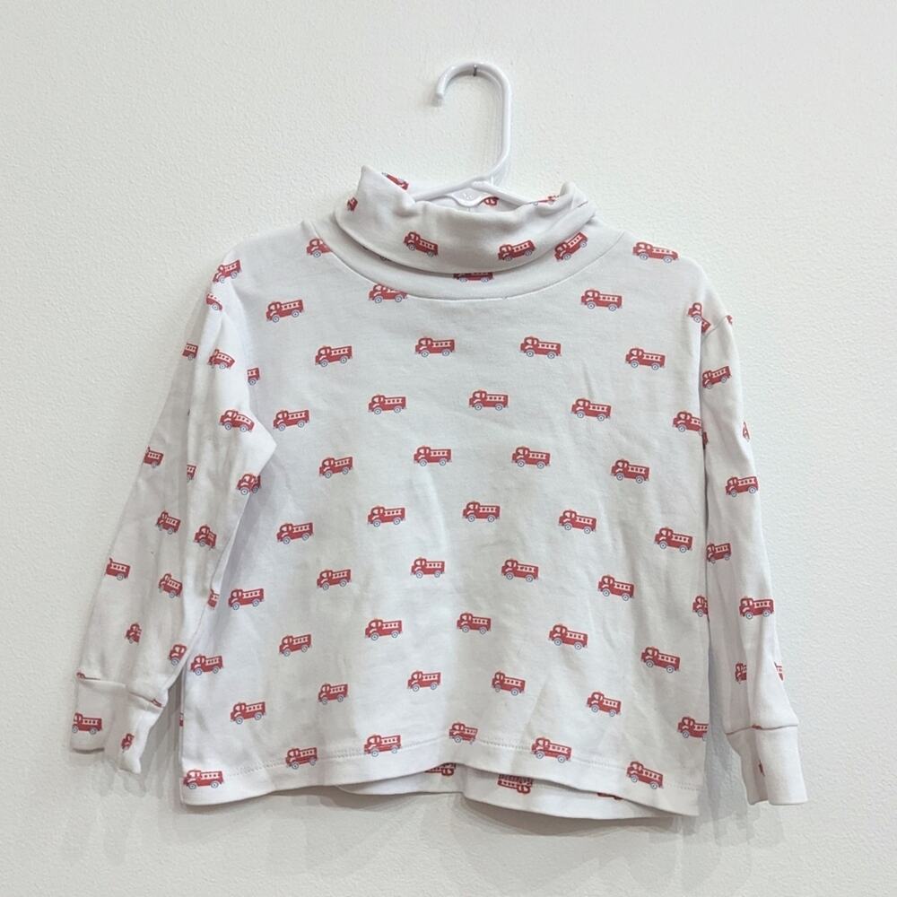 Little English Turtleneck Boys 4T Fire Truck Preppy Classic